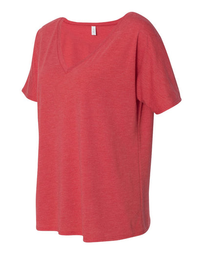 BELLA + CANVAS Women’s Slouchy V-Neck Tee 8815 #color_Red Triblend