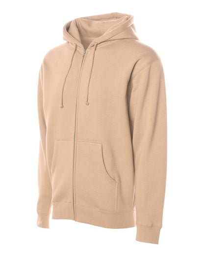 Independent Trading Co. Heavyweight Full-Zip Hooded Sweatshirt IND4000Z #color_Sandstone