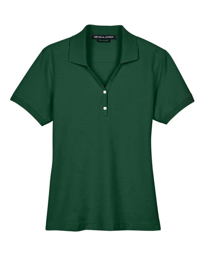 Devon & Jones Women's Pima Piqué Polo D100W #color_Forest