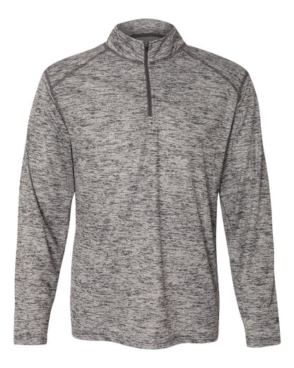 Badger Tonal Blend Quarter-Zip Pullover 4172 #color_Graphite Tonal Blend