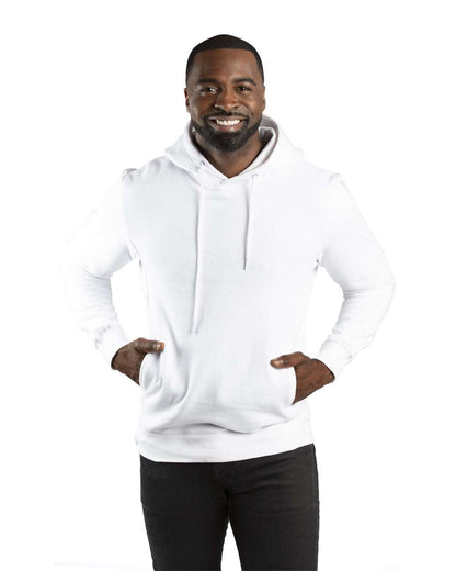 Threadfast Apparel Unisex Ultimate Fleece Pullover Hooded Sweatshirt 320H #colormdl_White