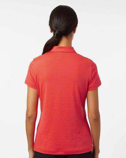 Adidas Women's Textured Stripe Polo A707 #colormdl_Bright Red