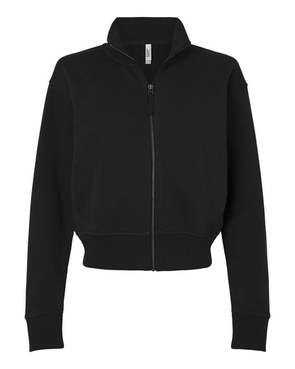 American Apparel Women's French Terry Full-Zip Jacket FTJ00 #color_Black