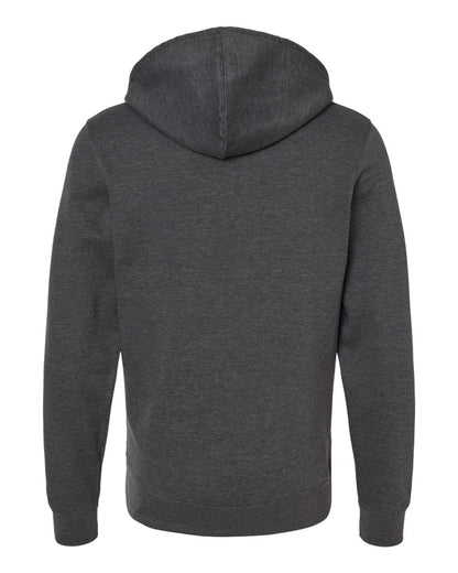 J. America Unisex BTB Fleece Hooded Sweatshirt 8720 #color_Charcoal Heather