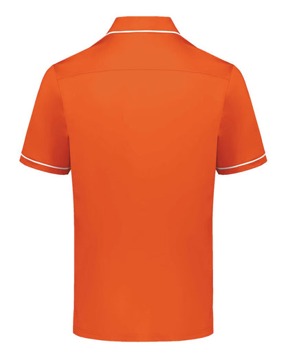 Holloway Men's CoolCore® Polo 222518 #color_Orange/ White