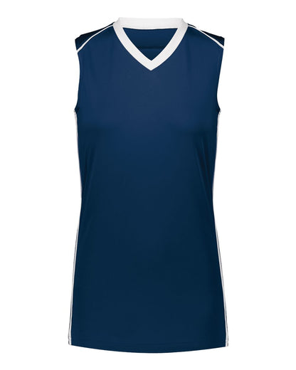 Augusta Sportswear Girls' Rover Jersey 1688 #color_Navy/ White