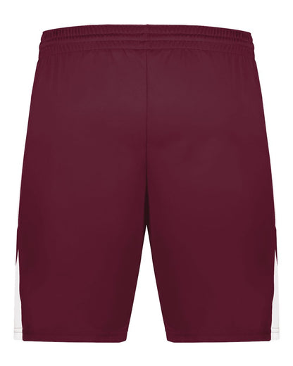 Augusta Sportswear Youth Step-Back Basketball Shorts 1737 #color_Maroon/ White