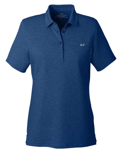 vineyard vines Women's Edgartown Pique Polo G001189 #color_Deep Bay