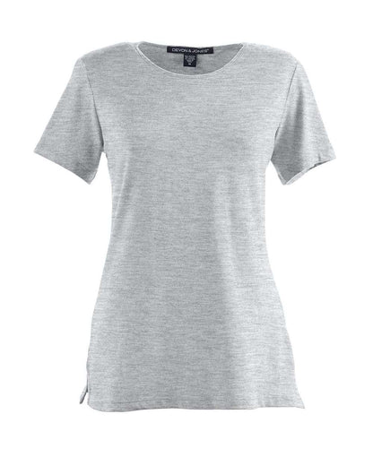 Devon & Jones Women's Perfect Fit™ Shell T-Shirt DP182W #color_GREY HEATHER