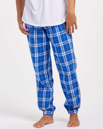 Boxercraft Flannel Joggers BM6625 #colormdl_Royal/ Silver