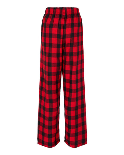 Boxercraft Youth Flannel Pants BY6624 #color_Red/ Black Buffalo