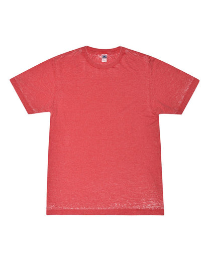 Colortone Acid Wash Burnout T-Shirt 1350 #color_Ruby