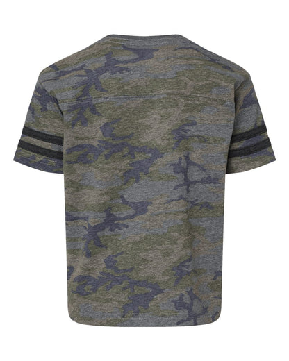 Rabbit Skins Toddler Football Fine Jersey Tee 3037 #color_Vintage Camo/ Vintage Smoke