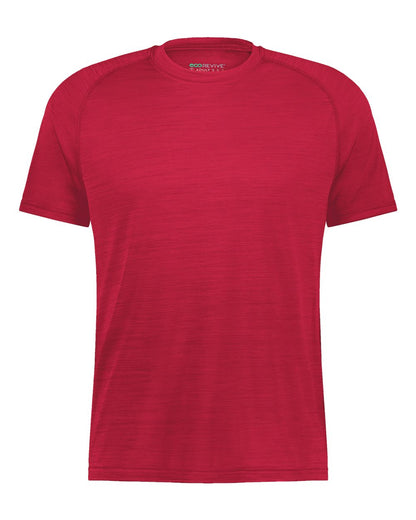 Holloway Youth Eco Revive™ All-Pro T-Shirt 222654 #color_Scarlet Heather