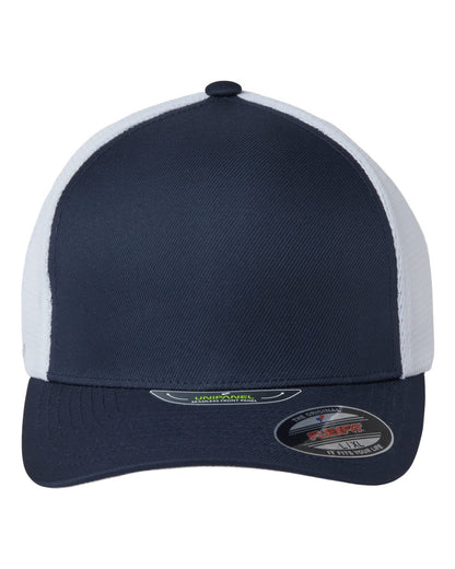 Flexfit Unipanel™ Trucker Cap 5511UP #color_True Navy/ White