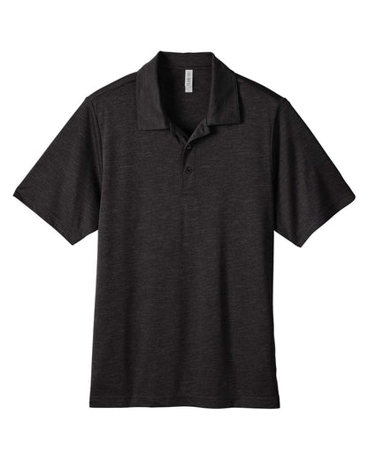 Team 365 Men's Zone Sonic Heather Performance Polo TT51H #color_Black Heather