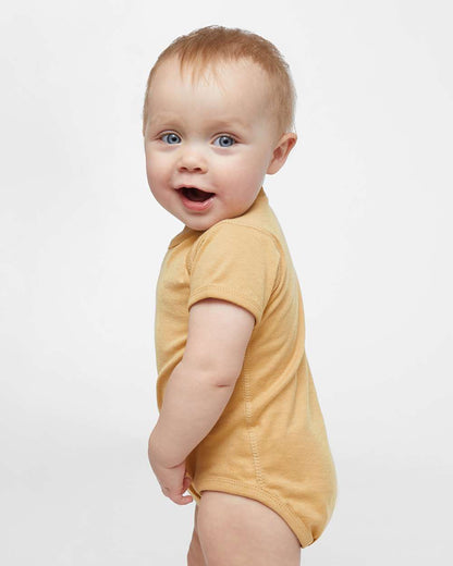 Rabbit Skins Infant Fine Jersey Bodysuit 4424 #colormdl_Latte