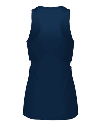 Holloway Women's PR Max Compression Racerback Jersey 221337 #color_Navy/ White
