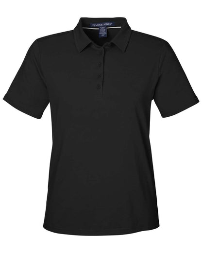 Devon & Jones Women's Raleigh Stretch Polo DG120W #color_Black