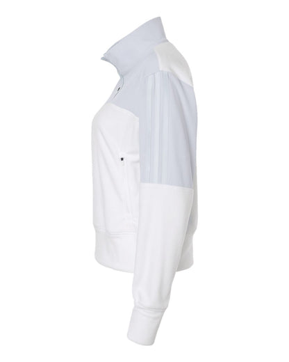 Adidas Women's Fleece Quarter-Zip Pullover A601 #color_Halo Blue