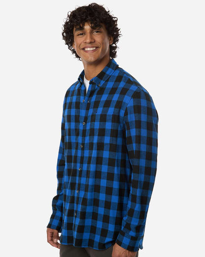 Boxercraft Men's Flannel Button Down Shirt BU7401 #colormdl_Royal/ Black Buffalo