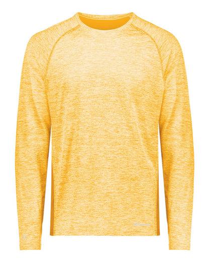 Holloway Men's Electrify CoolCore® Long Sleeve T-Shirt 222570 #color_Gold Heather