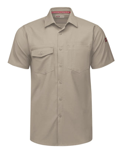 Red Kap Men's Tall Cooling Work Shirt TSM2T #color_Sand