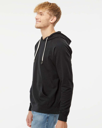 Independent Trading Co. Icon Lightweight Loopback Terry Hooded Sweatshirt SS1000 #colormdl_Black