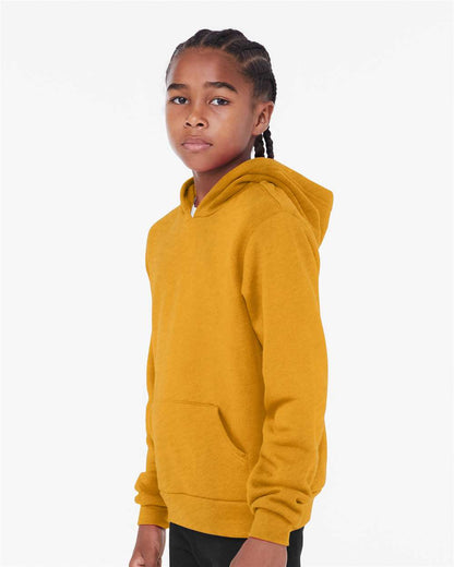 BELLA + CANVAS Youth Sponge Fleece Hoodie 3719Y #colormdl_Heather Mustard