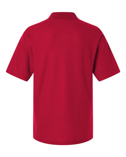 Harriton Men's Tall Maverick CVC Pique Polo M105T #color_Red