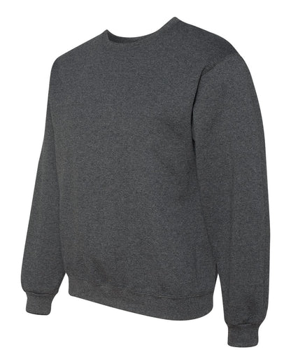 JERZEES Unisex Super Sweats NuBlend® Crewneck Sweatshirt 4662MR #color_Black Heather