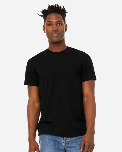BELLA + CANVAS Unisex Sueded Tee 3301 #colormdl_Solid Black Blend