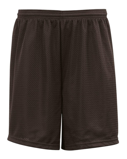 Badger Youth Pro Mesh 6" Shorts 2207 #color_Brown