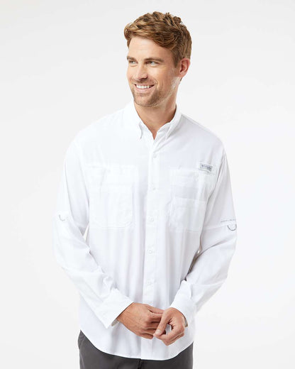 Columbia Men's PFG Tamiami™ II Shirt 212467 #colormdl_White