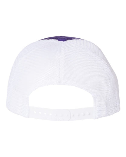 Richardson Garment-Washed Trucker Cap 111 #color_Purple/ White