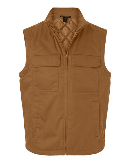 Harriton Unisex ClimaBloc® Station Vest M723 #color_Duck Brown