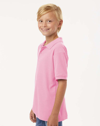 AllPro Youth Pique Polo 62800Y #colormdl_Light Pink