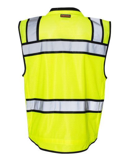 Kishigo Unisex High-Performance Surveyors Vest S5004-5005 #color_Lime
