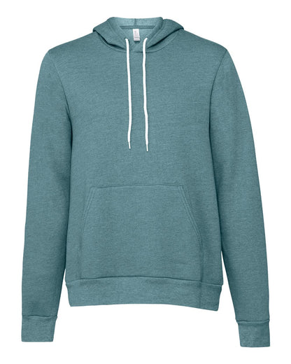 BELLA + CANVAS Unisex Sponge Fleece Hoodie Sweatshirt 3719 #color_Heather Deep Teal