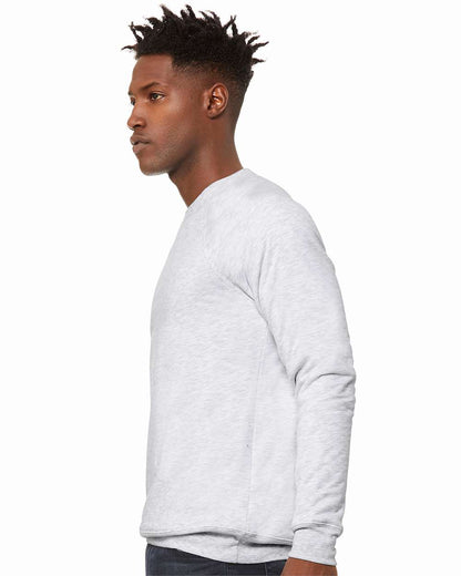 BELLA + CANVAS Unisex Sponge Fleece Raglan Crewneck Sweatshirt 3901 #colormdl_Ash