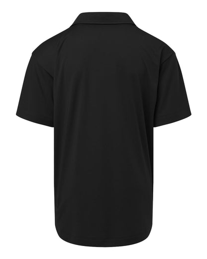 AllPro Youth Pro-Lock Performance Polo 41800Y #color_Black