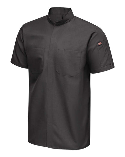 Red Kap Men's Tall Mimix™ Pro+ Short Sleeve Work Shirt With OilBlok SX46T #color_Charcoal