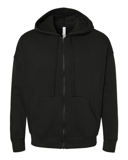 BELLA + CANVAS Sponge Fleece DTM Full-Zip Hoodie 3759 #color_Black