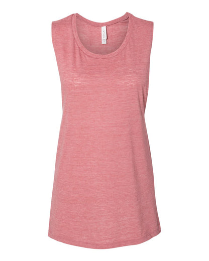 BELLA + CANVAS Women's Flowy Scoop Muscle Tank 8803 #color_Mauve Marble