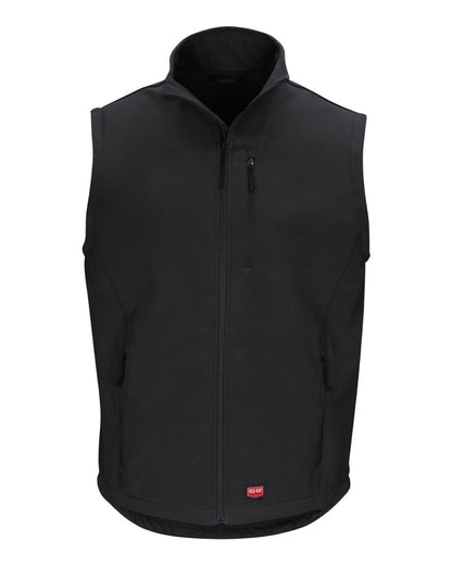 Red Kap Men's Soft Shell Vest VP62 #color_Black