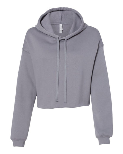 BELLA + CANVAS Women's Crop Fleece Hoodie 7502 #color_Storm