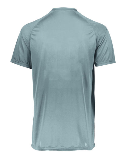 Augusta Sportswear Youth Attain Two-Button Jersey 1566 #color_Blue Grey
