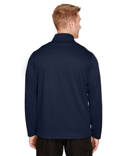 Harriton Men's Advantage Snag Protection Plus Quarter-Zip Pullover M748 #colormdl_Dark Navy