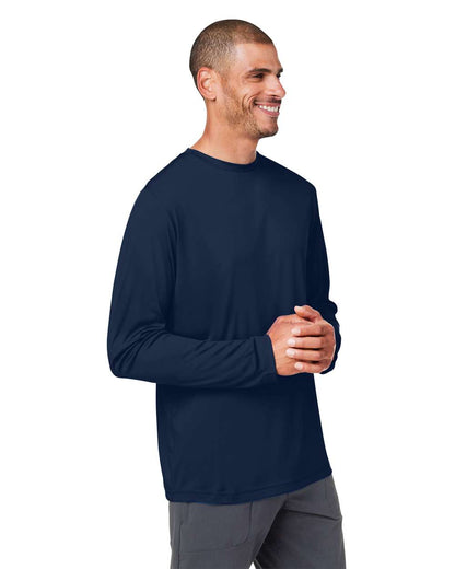 CORE365 Unisex Capital Long Sleeve Performance T-Shirt CE10L #colormdl_Classic Navy