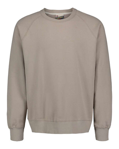 MV Sport Men's Vintage Fleece Raglan Crewneck Sweatshirt 17116 #color_Atmosphere